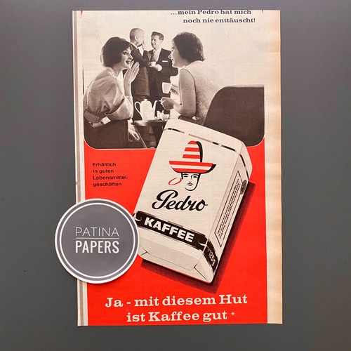 1963 pedro kaffee mit diesem - 1963,