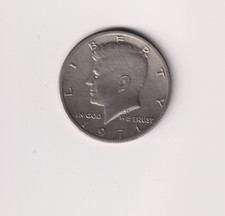 US JFK Kennedy Half Dollar 1971 sehr hochwertige Münze HH80