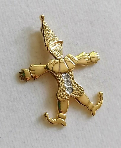 Gold kette anhänger clown - kette,