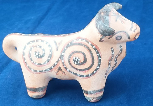 Vintage keramik stier - vintage,