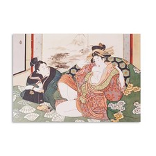 Japanisches shunga wandbild - japanisches,