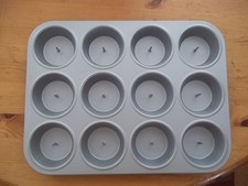 2 Muffinform Minikuchen Cupcake Backform Backblech Metall mit Wärmestift