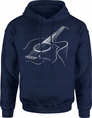 Herren hoodie gitarren print - herren, gitarren-print