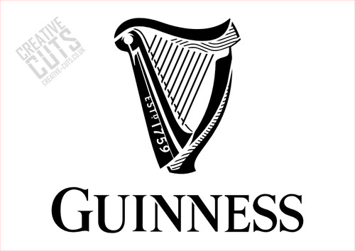 Klassische guinness schablone - klassische,