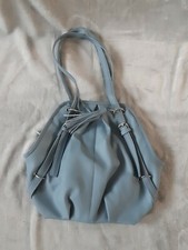 Handtasche Hobobag taubengraublau hell 39 x 34 cm