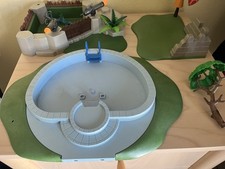 playmobil schwimmbad + kleine Ritterbase