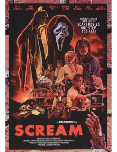 Plakat scream wes craven - plakat, cox
