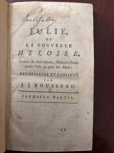 Antikes buch julie ou la - antikes, buch: