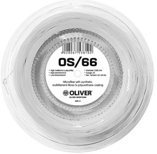 Badmintonsaite Oliver OS 66 - 200 Meterrolle, Farbe Weiß