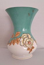 ⭐Vase - Schau Bach Kunst - handgemalt / Goldrelief / Porzellan - ca. 25cm hoch ⭐