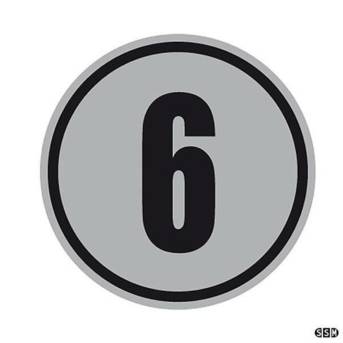Geschwindigkeits schild h - 6, km/h