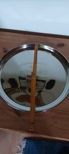 Tablett, Metall verchromt, leichte Gebrauchs(Putz-)spuren, guter Zustand