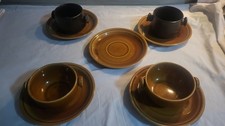 Suppenschalen-Set, 4 Stück Mit Untertellern 5 Stück
