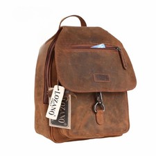 Leder Rucksack Laptop-Tasche