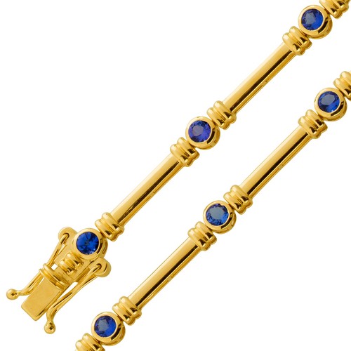Tansanit armband gold - armband, 333