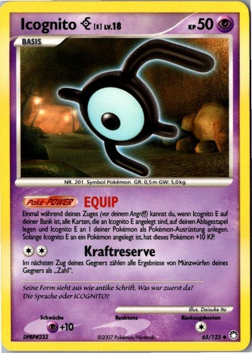 Pokemon icognito 123 - pokemon, 65/123