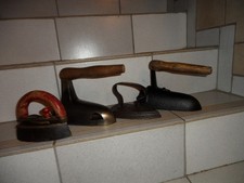 4 Antikes altes Bügeleisen -