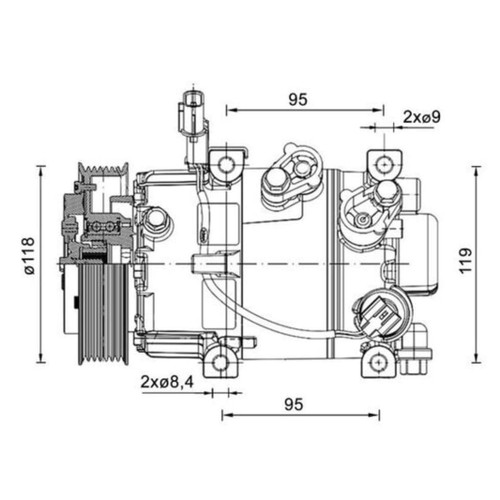 Kompressor klimaanlage mahle - kompressor,