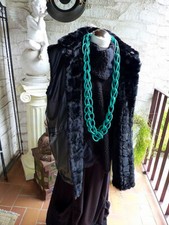 4740  Fellweste Schwarz beidseitig tragbar