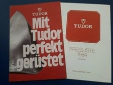 Tudor Katalog 1970er/80er Jahre u.a. Prince Chronograph u. Submariner, m. 