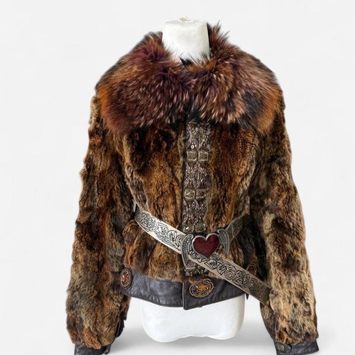 Damen cropped pelzjacke mit - cropped,