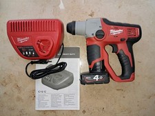 Milwaukee M12-H Akku-Bohrhammer Inkl. 4Ah Akku+C12 C Ladegerät 12V neuwertig TOP