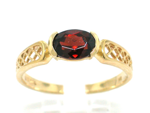 Granat ring 585 - 585, 14kt