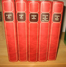 5 Bücher  Werke von Heine,Kleist,Goethe,Fontane und Lessing