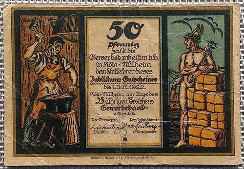 Notgeld pfennig - notgeld:,