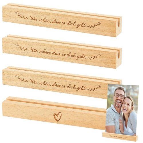 Kartenhalter holz fotohalter - holz,