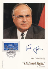 Philswiss Autogramm - Helmut Kohl - limitiert
