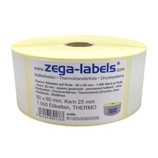 Thermo Etiketten Rolle - 50 x