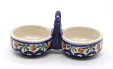 Boleslawiec Bunzlauer Keramik Polen Salz & Pfeffer Menage Handarbeit Vintage