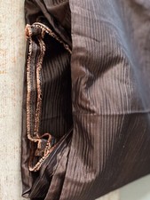 Stoff Meterware - braun Glanz