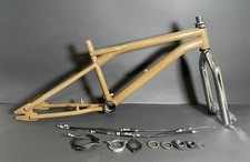 BMX oldschool Dyno Rahmen + Gabel Set 1999 Chrom / braun frame set chrome 90‘s