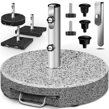 tillvex® Sonnenschirmständer Granit Schirmständer Garten Balkon Schirmgewicht
