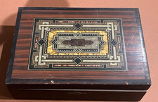 Antik Holz Kiste für Schmuck