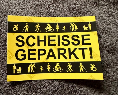 Parkverbot aufkleber parken - parkverbot,