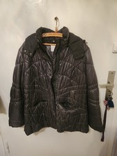 Winterjacke Mit Kapuze Damen In Silber Grau Gr 48/50 Von Charles Vögele