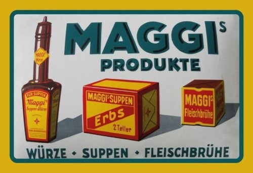 Blechschild 20x30 maggi - blechschild,