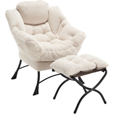 Loungesessel mit Hocker