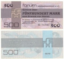 DDR 1979 forum Scheck 500 Mark