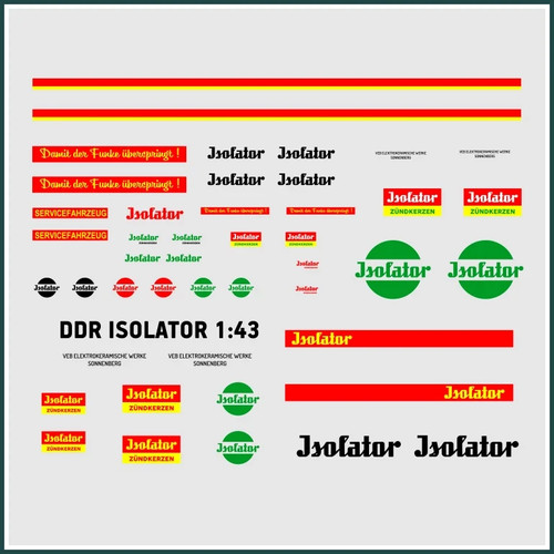 Waterslide decal ddr - decal, 1:43