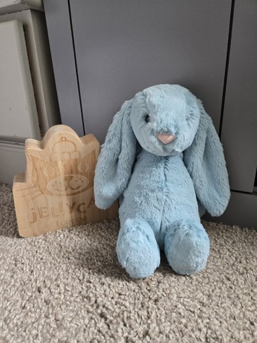 Jellycat medium bashful aqua - jellycat,