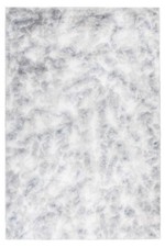 Teppich 160x230 Hochflor Flauschig Langflor Weich Wohnzimmer Schlafzimmer Grau