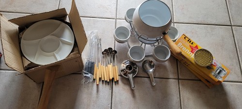 Fondue set genutzt und - set, 1x