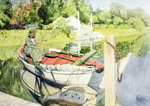 Kunstkarte carl larsson - carl, "beim