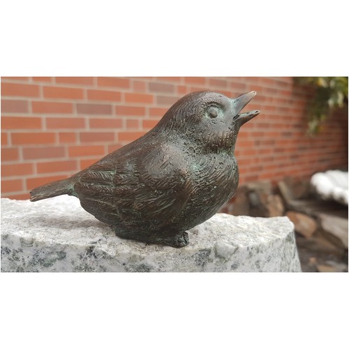 Garten vogel aus bronze - garten,