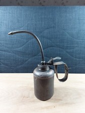 Oel Kanne mit FINGERPUMMPE 3/4 Liter Stahl Biegsamer Auslauf  Funktionsfähig