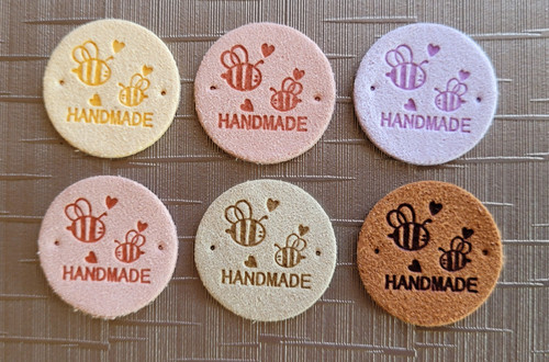 Leder label handmade - 6, pu-leder